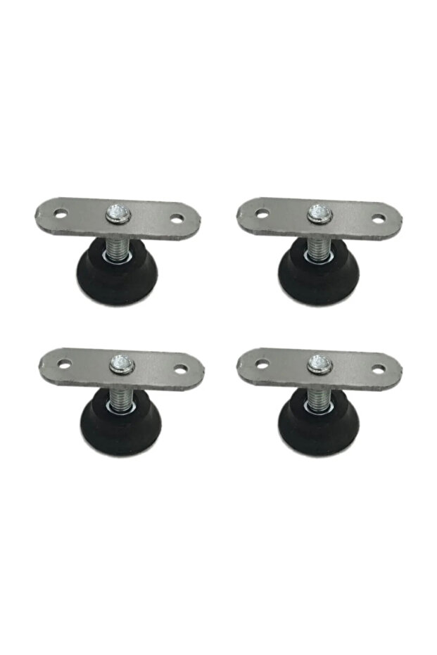 White 4 Pcs Bingo Foot Table Cabinet Coffee Table Adjustable Heightening Leg and Connection Plate Metric 8