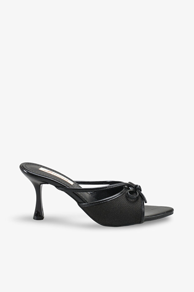 Coleta Women's Bow Detailed Heeled Slippers