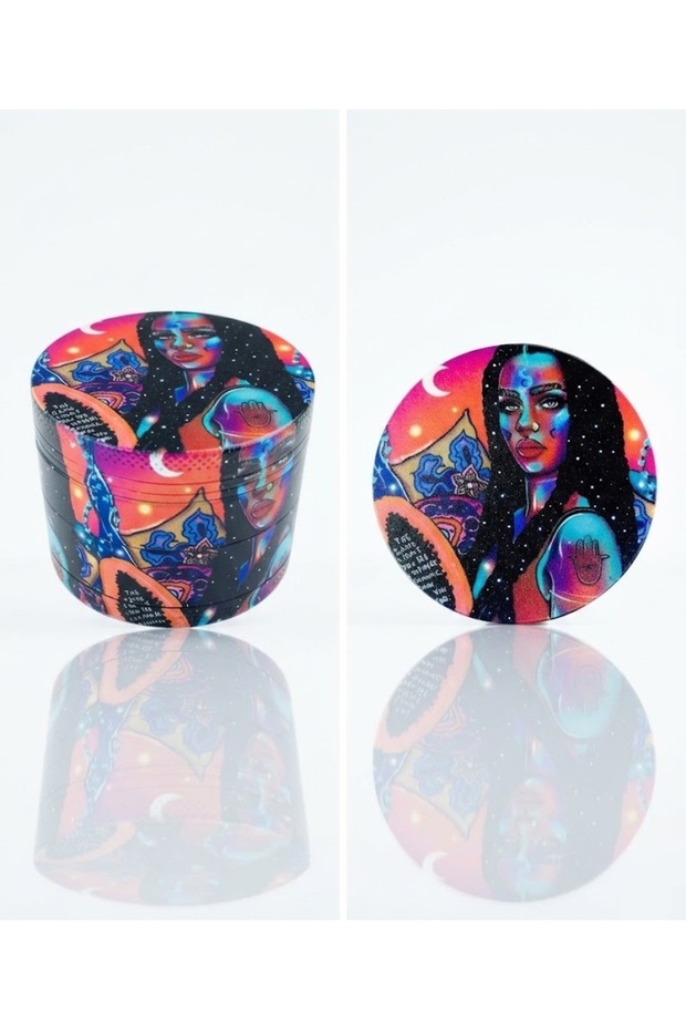 Limited Edition 50mm Grinder Spice Grinder Mill Thick Metal with Pollen Tray 4-Layer Bg-30