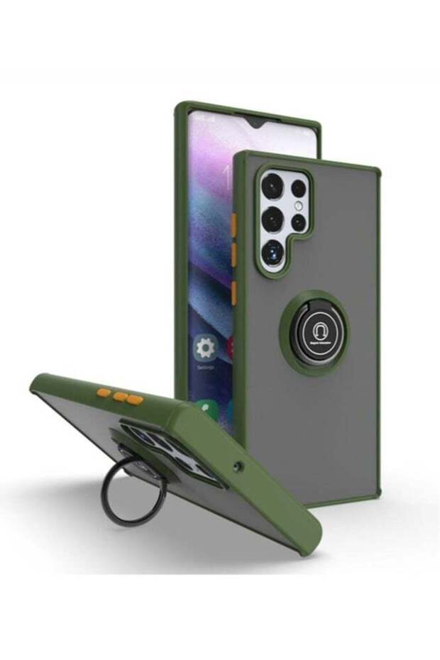Galaxy S22 Plus Luxury TPU Shockproof Ring Holder Kickstand Slim Plated Phone Case Cover