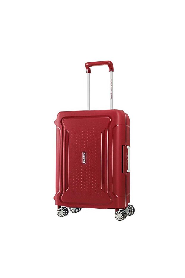 Tribus 4 Wheels Hard Trolley, 78 cm, Red
