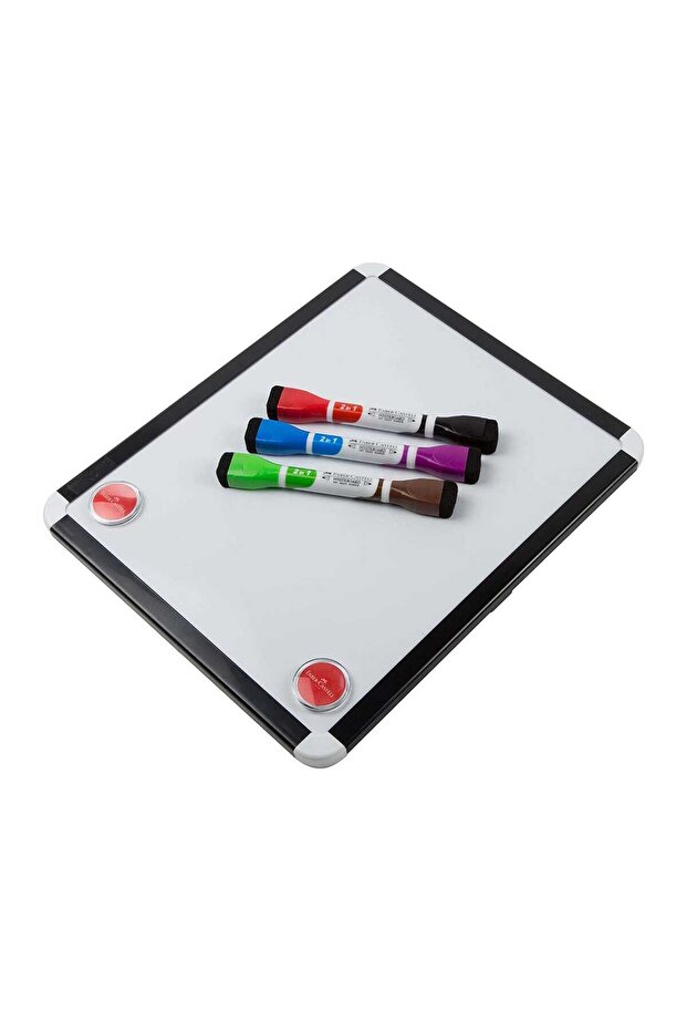 Faber-Castell 1 Sided Magnetic White Board And 2 In 1 Marker