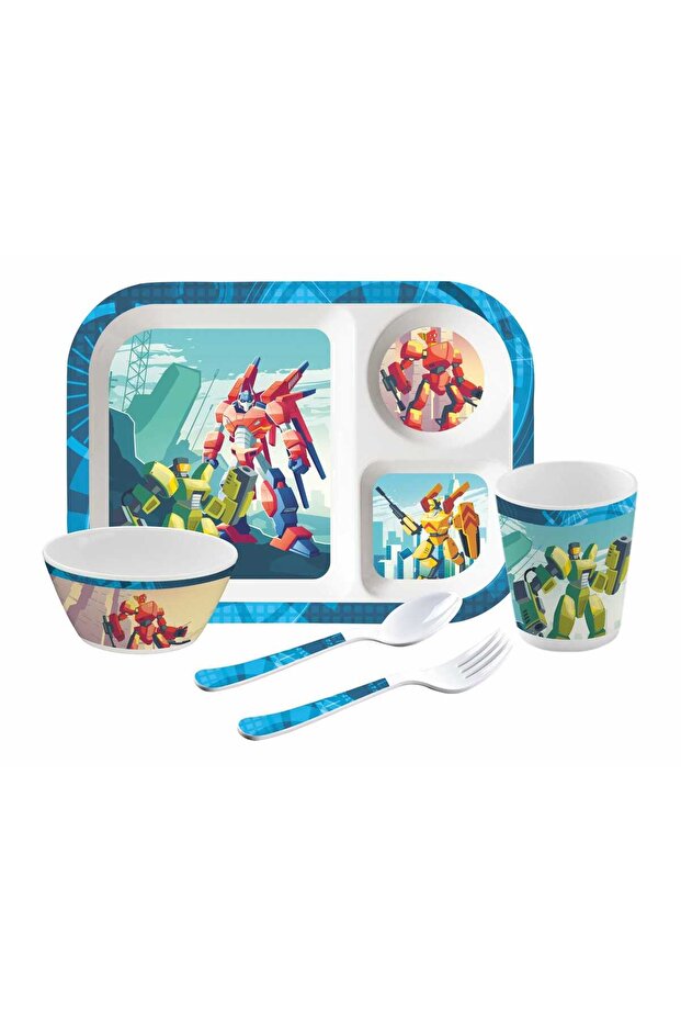 Melamine Kids Tableware Set, 5 pcs - 7