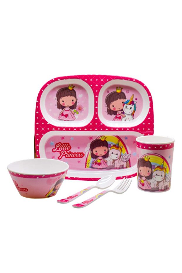 Melamine Kids Tableware Set, 5 pcs - 8