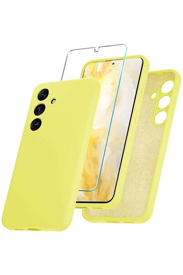 Samsung Galaxy S24 Case – Silicone Phone Case with 1 Screen Protector, Soft Anti-Scratch Microfiber
