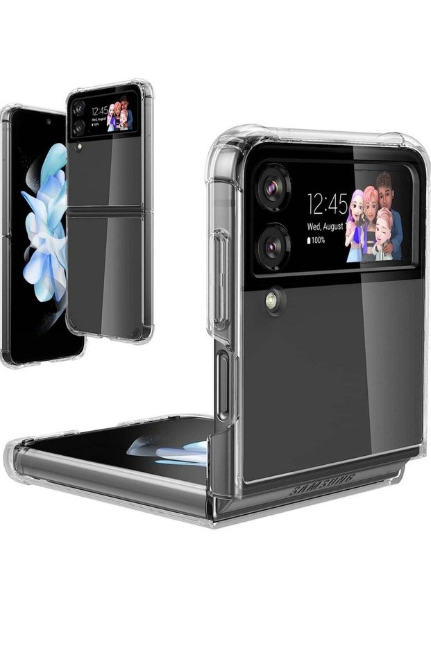 Samsung Galaxy Z Flip 4 5G Clear Case,[Hard PC][Reinforced Corners][Slim&Lightweight] Shockproof Pro