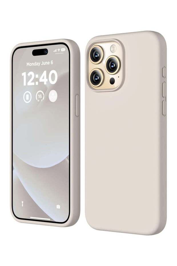 Compatible with iPhone 15 Pro Max Case, Liquid Silicone Case, Full Body Shockproof Protective Cover