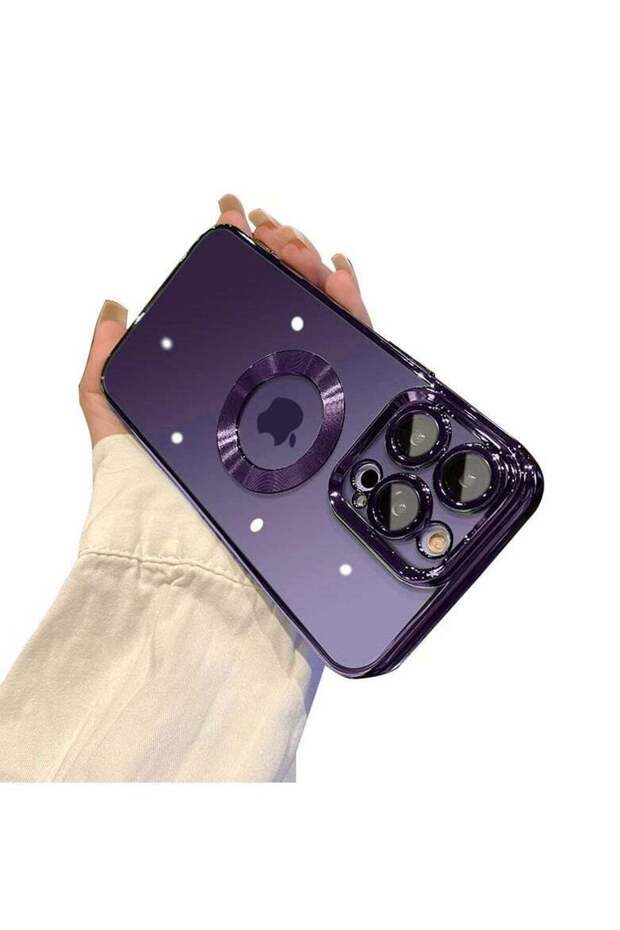 Apple iPhone 11 Pro Max Case Clear Silicone Logo View Design, Camera Lens Protection Luxury Plating