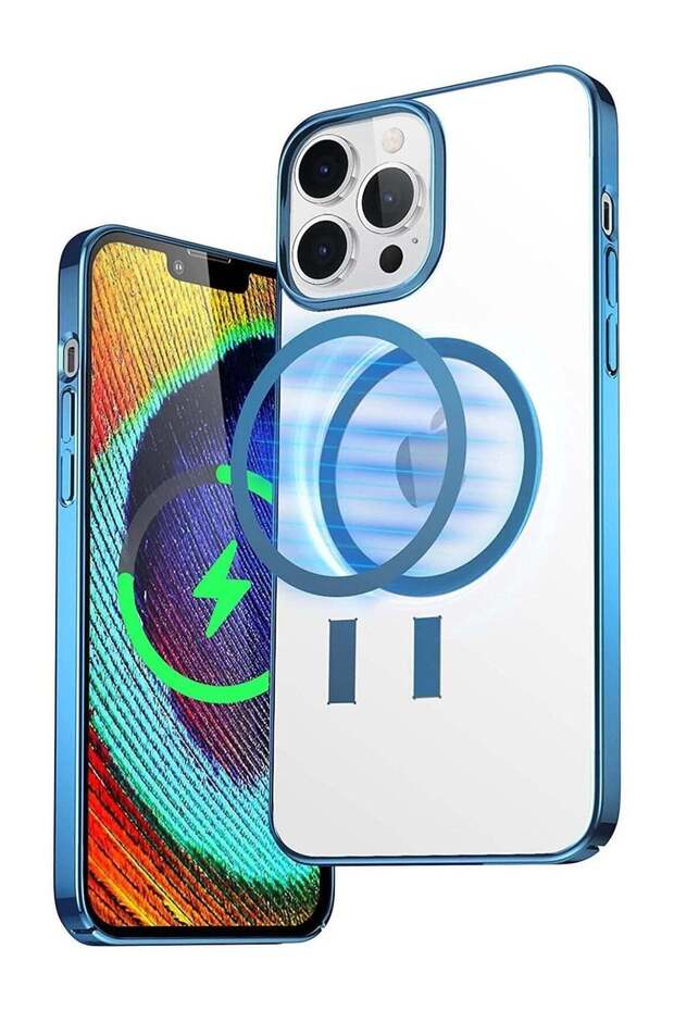Built-in Magnet Clear Case for iPhone 14, Compatible with Mag-safe Accessories, Slim Thin PC Durable
