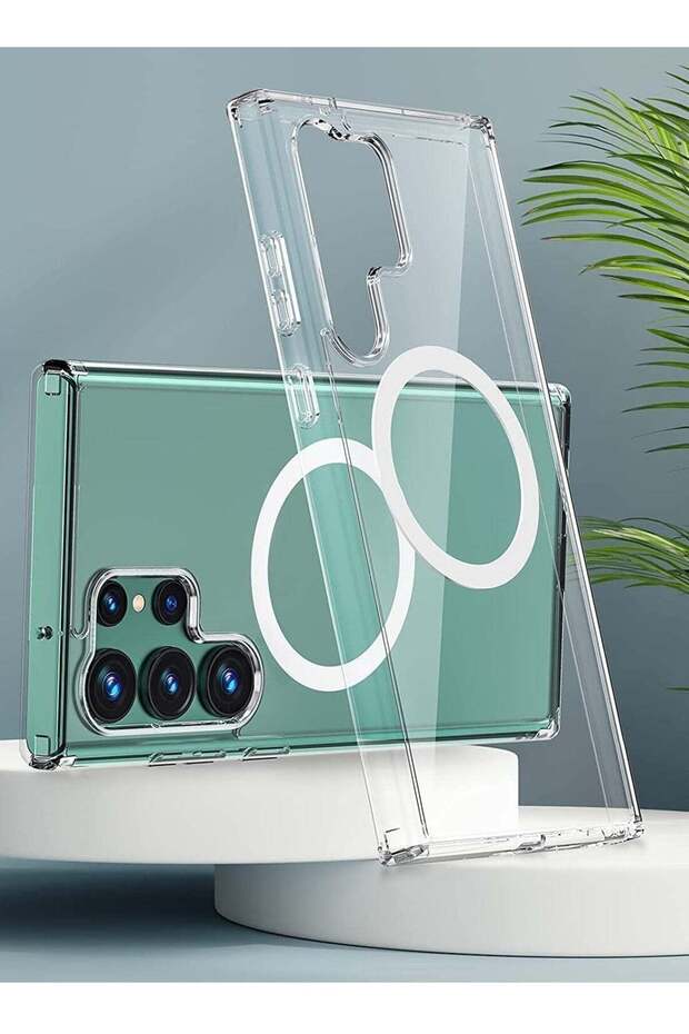 Case/Cover Compatible with Samsung Galaxy S23 Ultra Clear Case, Magnetic [Support Magsafe Charger] C