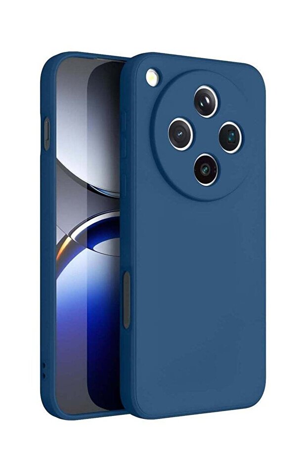 Oppo Find X8 Pro 5G 2024 Premium Soft Liquid Silicone Case Cover – Navy Blue, Shockproof Protective