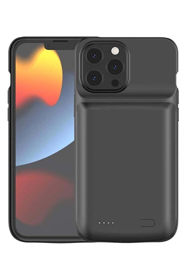 ELTERAZONE for iPhone 13 Pro Max/12 Pro Max Battery Case,4800mAh Support SYNC Data Wired Headset Ext