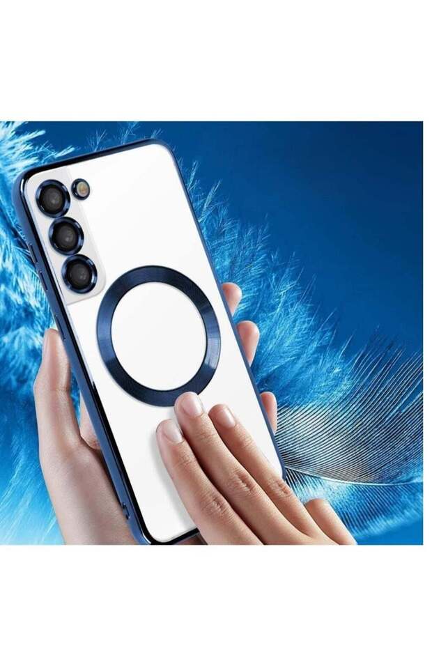 Magnetic Clear Case for Samsung Galaxy S23 Plus with Camera Lens Protector Magsafe Compatible Electr
