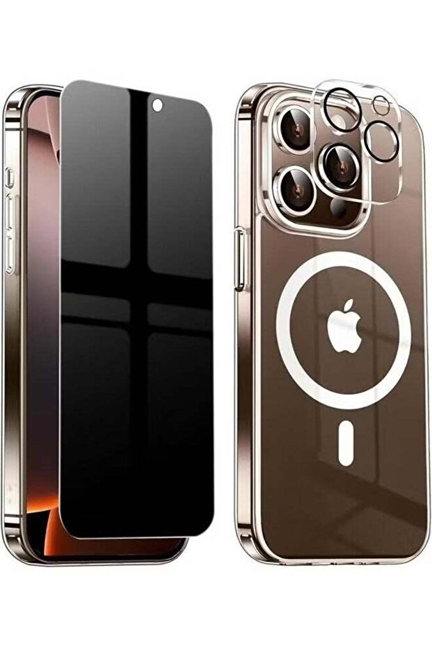 Magnetic Clear Privacy Case for iPhone 16 Pro Max with Built-in Screen and Camera Protector, Ultra S