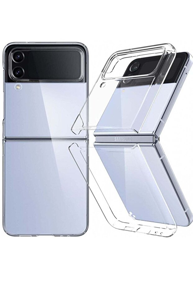Designed for Samsung Galaxy Z Flip 4 Case,Ultra-Thin Hard Transparent Premium PC Lightweight Protect