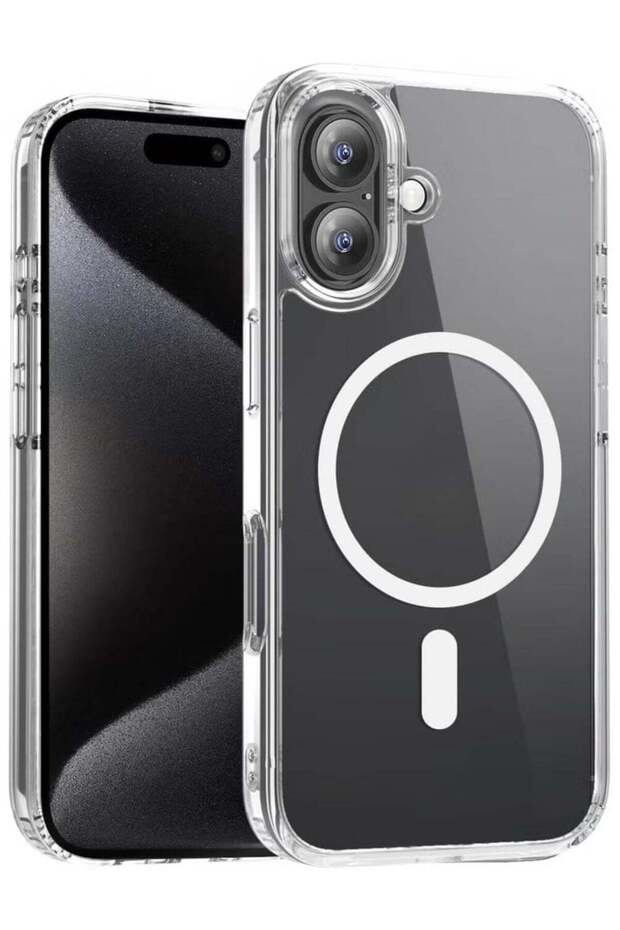 Magnetic Crystal Clear Case for iPhone 16 – Ultra-Slim, Shockproof, Scratch-Resistant Protective Cov