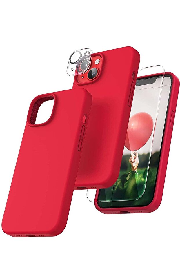 [5 in 1] Designed for IPhone 14 PLUS Case, with 2 Pack Screen Protector + 2 Pack Camera Lens Protect