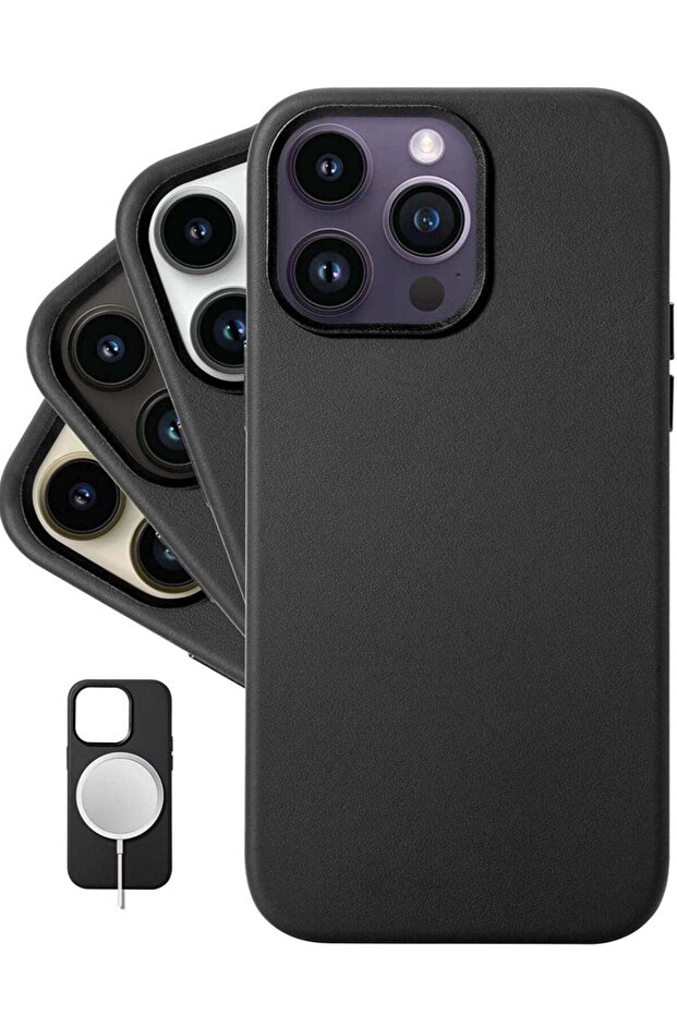 (for iPhone 14 Pro Max) - European Nappa Leather Case - Smoothen and Soften Over Time - Compatible w