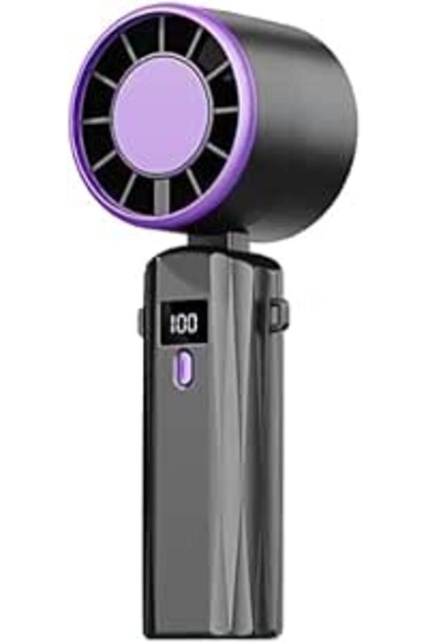 MAXPIX - Portable Handheld Bladeless Fan with LED Digital Display