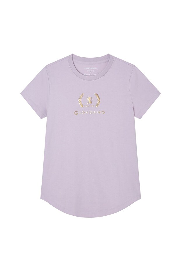 Women’s Regular Fit Cotton Crew Neck Printed Tee