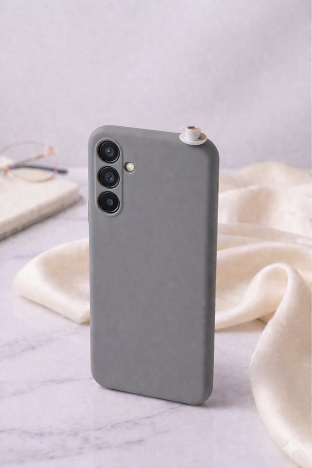 Samsung A26 Silicone Case with Coffee Figured Delight