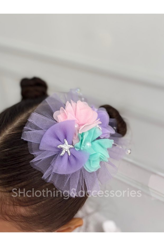 Girl's Mermaid Design Clip Buckle Birthday Party