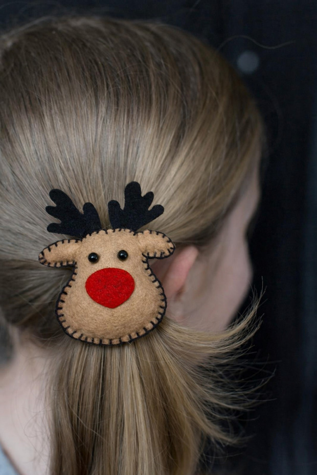 Children's Hair Clips with Deer Figures, 2 Pieces