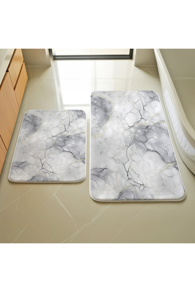 Marble Pattern 2-Piece Mat Set M91
