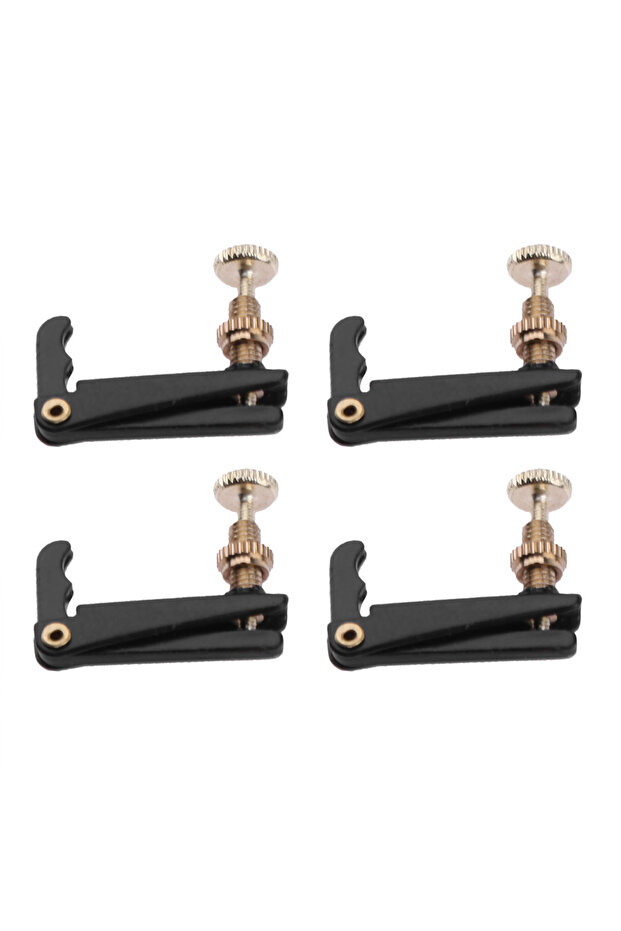 4pcs 4pcs 4/4-3/4 Plated Iron Violin Fine Tuners Spinner Adjuster Strings Hooks for Violin Musical