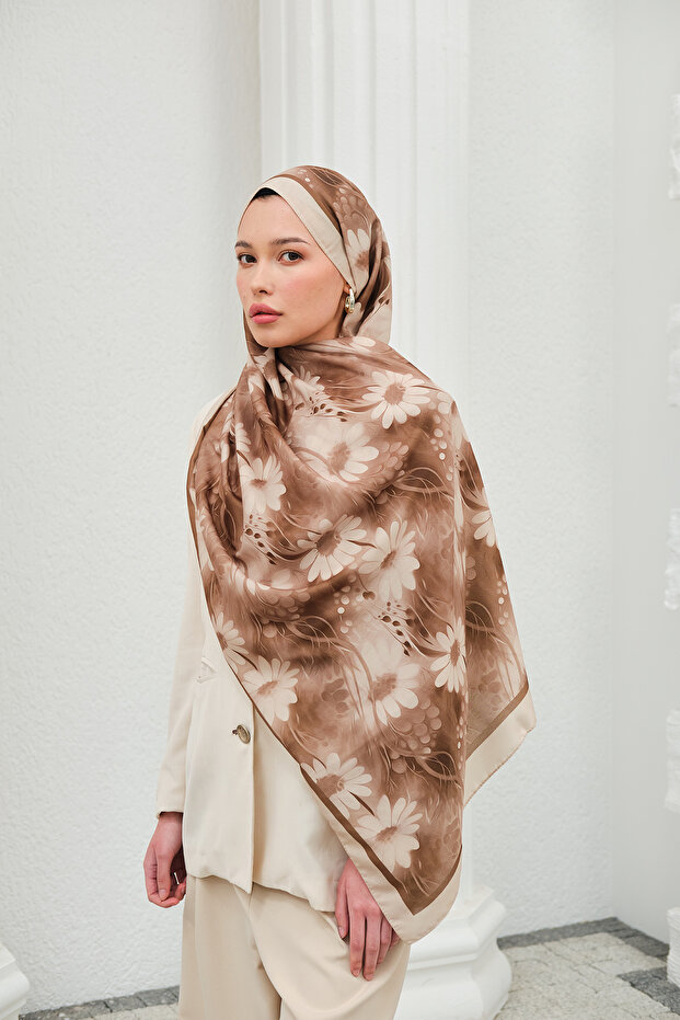 Spring Series Patterned Cotton Soft Shawl Women's Floral Shawl Ps244