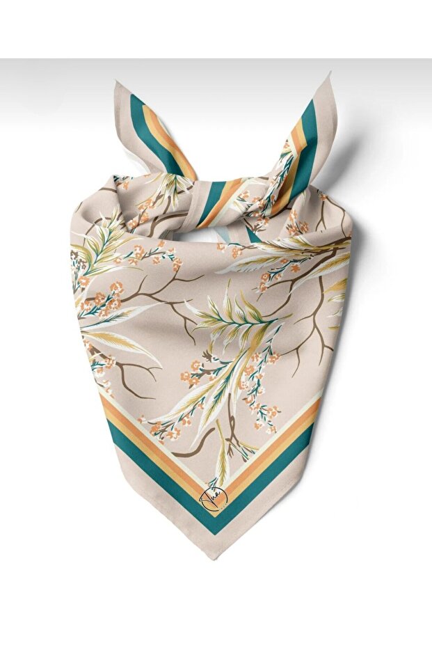 55X55 Baharin Kökleri̇ Bandana/ Scarf