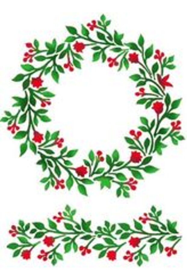 A4 Leaf Garland Template KSG364