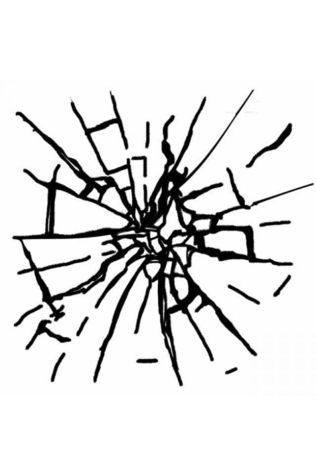 Flexible Stamp HD - 10x10cm - Broken Glass Imitation