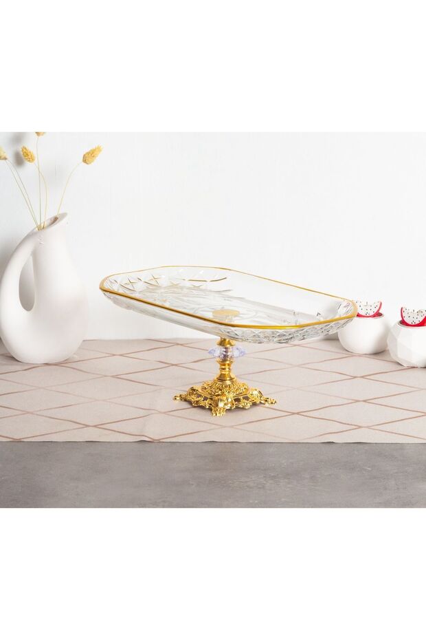 Timeless Metal Stand with Gilded Baton for Presentations, New Year's Special