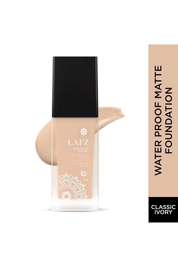 Hydrating Rose Serum Foundation, Satin Matte Finish, 30 ml, Classic Ivory