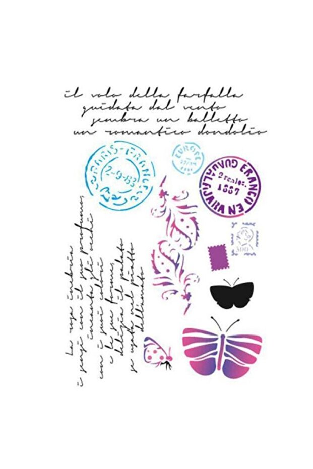 Stencil Post Cards #KSG289