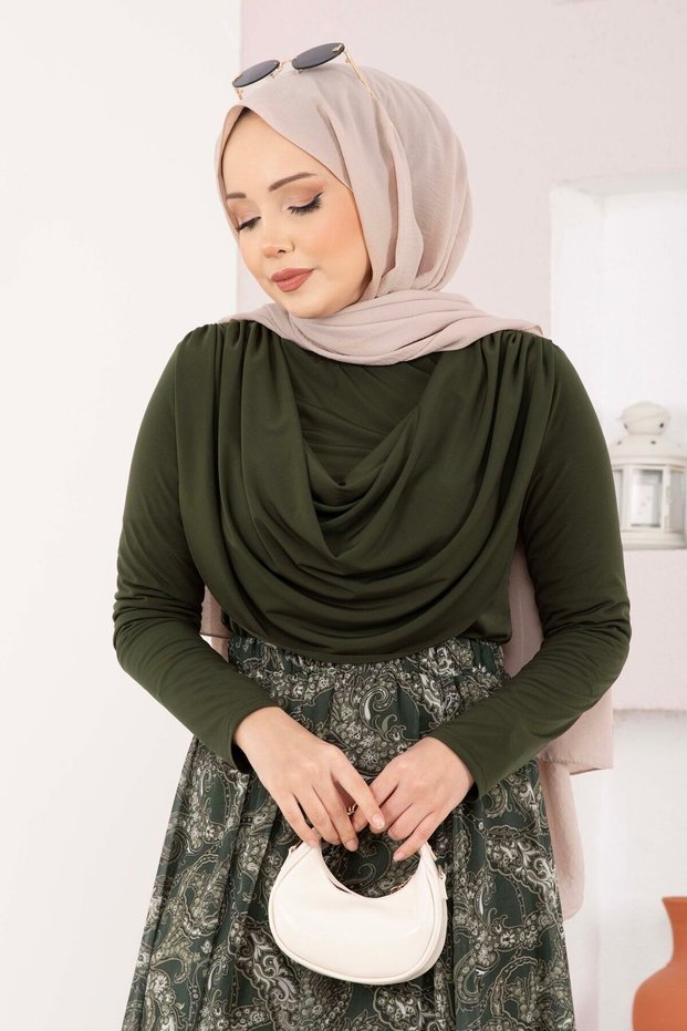 Degaje Draped Sandy Body Khaki