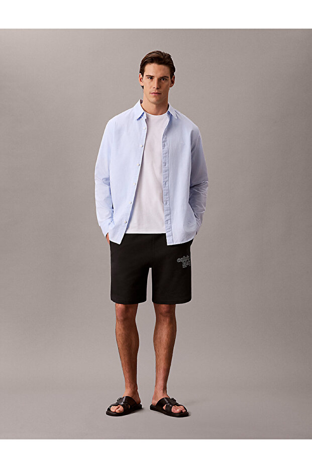 Men's Terry Graphic Detailed Shorts