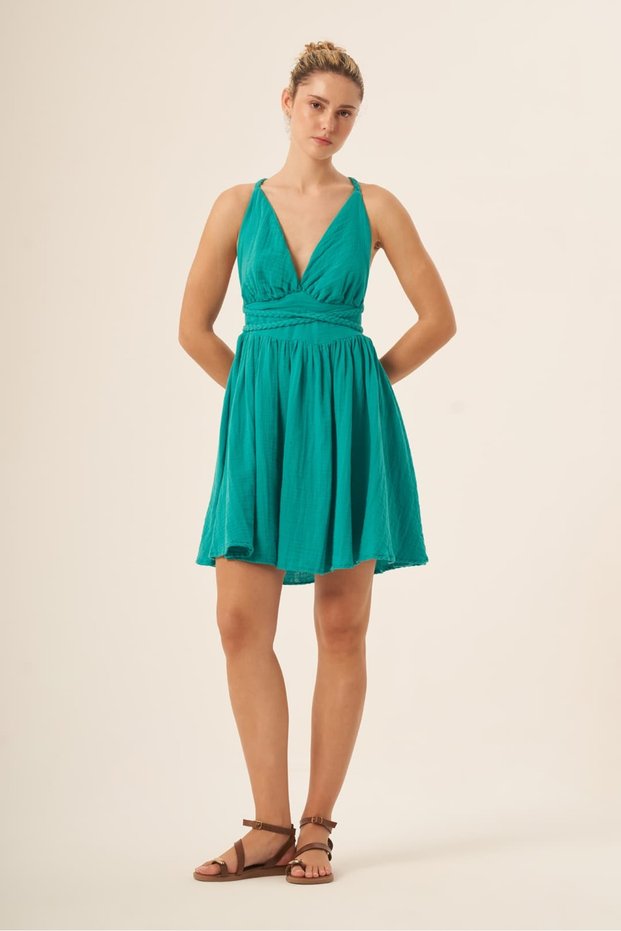 Galatea Mini Goddess Women's Dress Turquoise