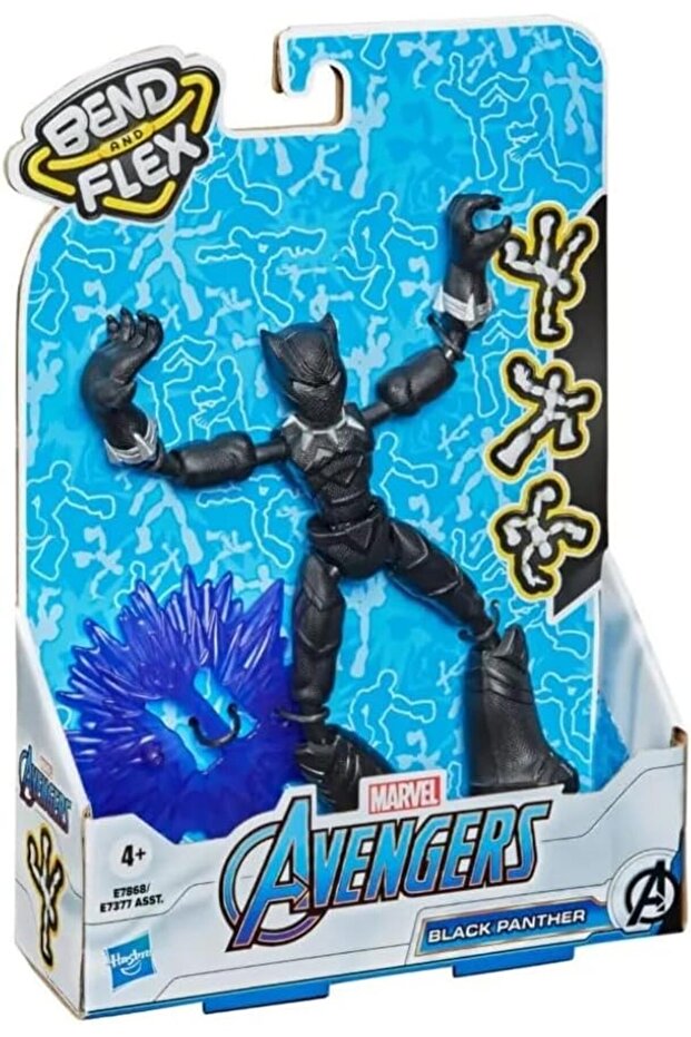 Avengers Bend And Flex 6-Inch Flexible Black Panther E7377/E7868 - 1