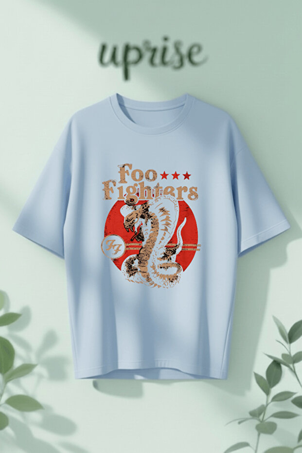 Foo Fighters Printed Cotton Oversize T-Shirt