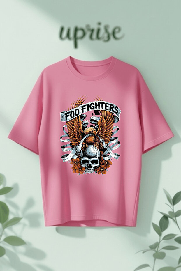 Foo Fighters Printed Cotton Oversize T-Shirt