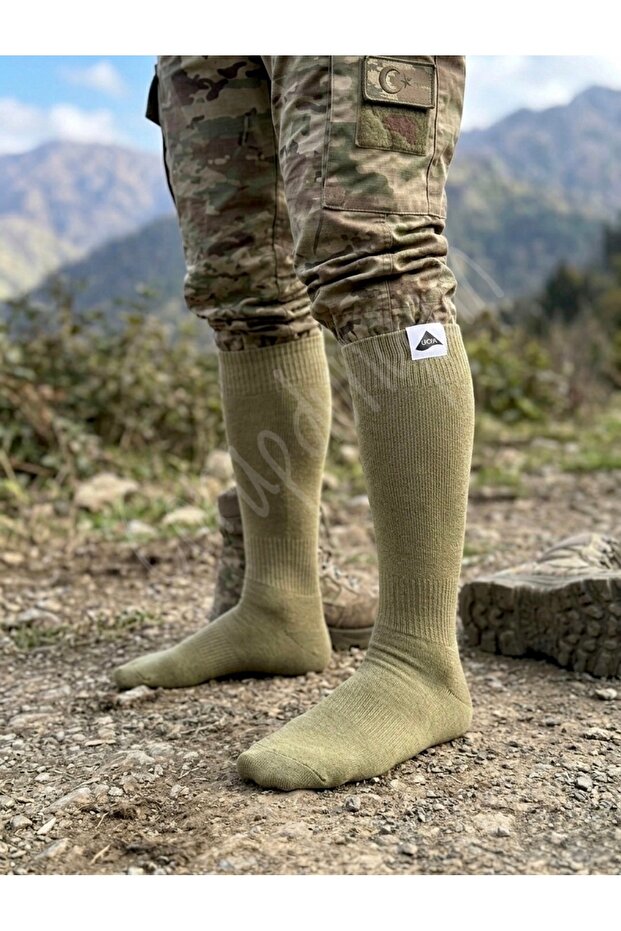 6 Pairs Four Seasons Cotton Combed Cotton Soldier Police Socks 1 Quality