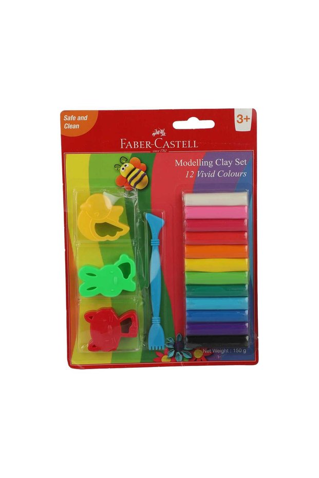 Faber-Castell Modeling Clay Set 12Pcs