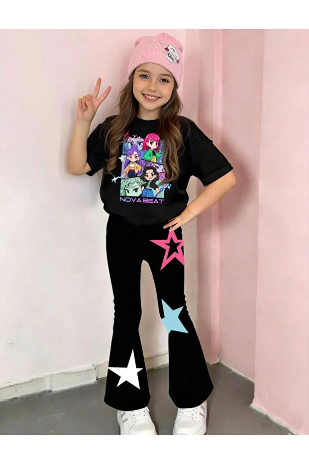 Girls' T-Shirt and Spanish Leggings Set