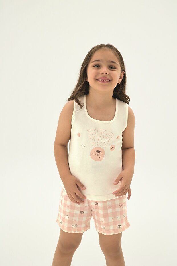 8991 Girls' Printed Shorts Set