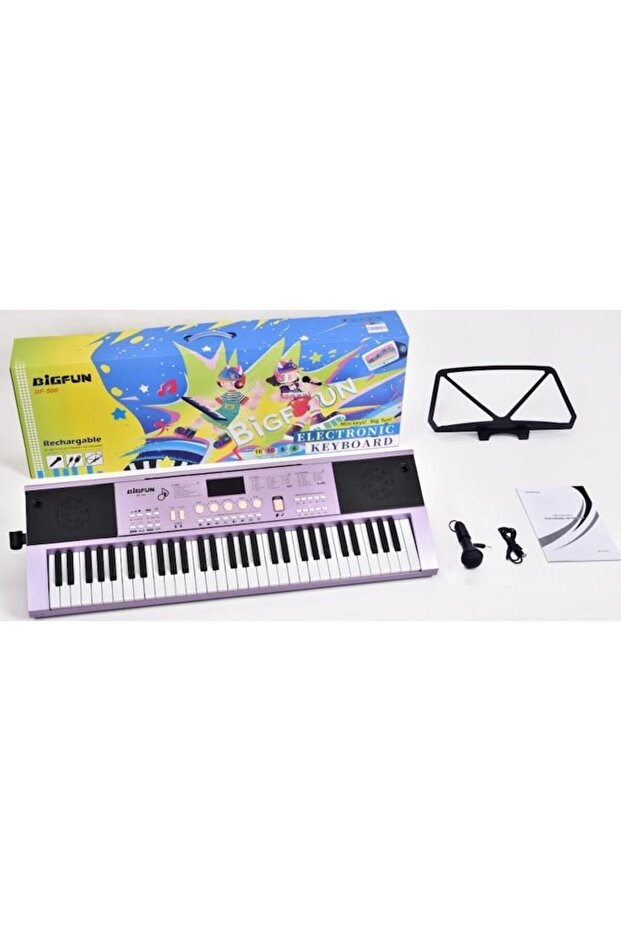 Electronic Keyboard Piano 61 Keys Rechargable BF-500C/MBMI1395