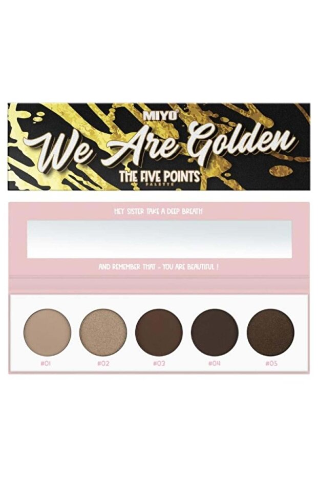 باليت ظلال العيون فايف بوينتس من ميو - We Are Golden | 01