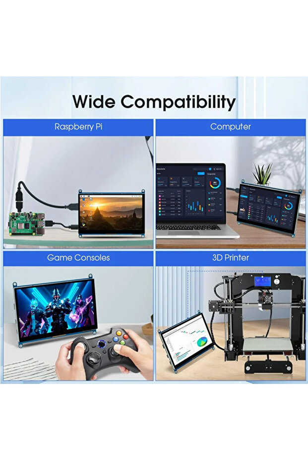 Monitor Touchscreen de 7 Inch 1024x600 IPS - 4