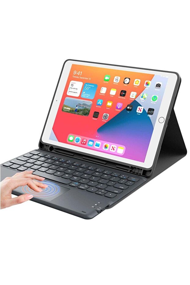 iPad Keyboard 9th Generation, Keyboard for iPad 8th Generation/7th Gen 10.2 Inch, Smart Trackpad, De